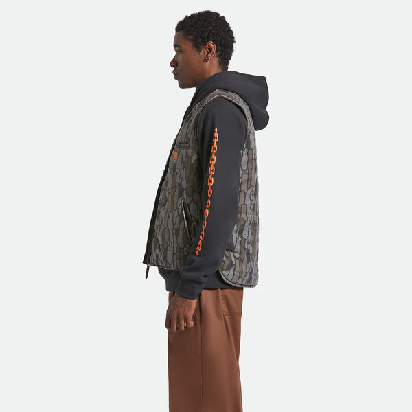 BRIXTON - BUILDRRS ABRAHAM REV VEST - BRAK CAMO