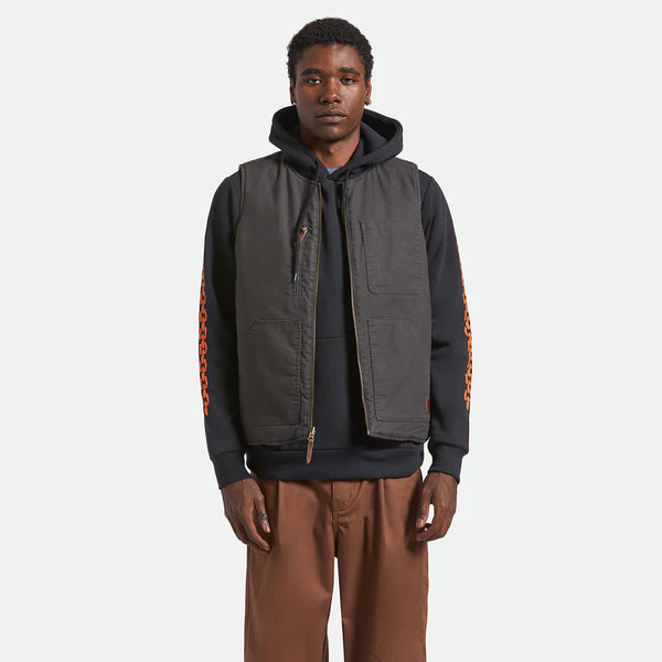 BRIXTON - BUILDRRS ABRAHAM REV VEST - BRAK CAMO