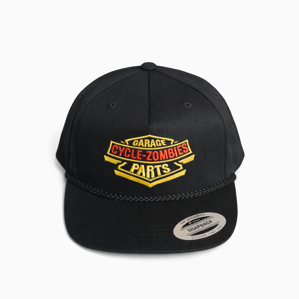 CYCLE ZOMBIES - GARAGE LOGO CAP - BLACK