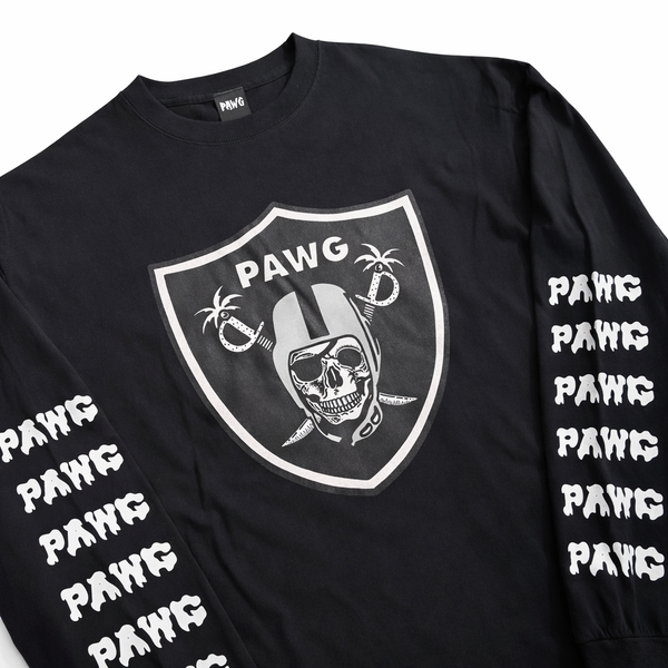 PAWG - HORROR PAWGERS L/S TEE - BLACK