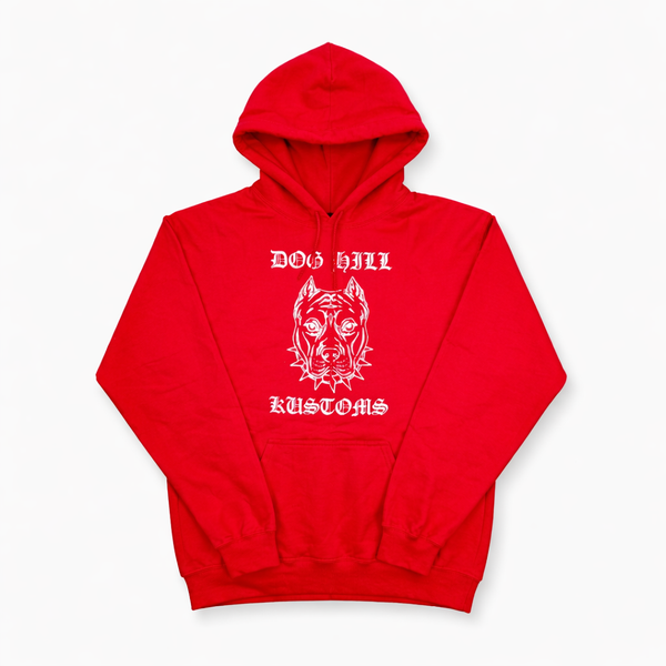 DOGHILL KUSTOMS - OG LOGO HOODIE - RED