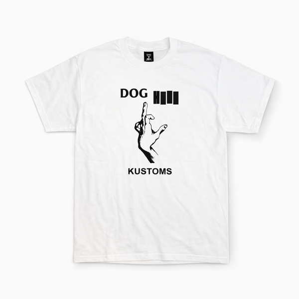 DOGHILL KUSTOMS - FUCK YOU LOGO TEE- WHITE