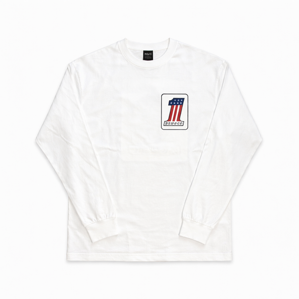 PAWG - WHAT IS NO.1 FOR YOU ? L/S TEE - WHITE