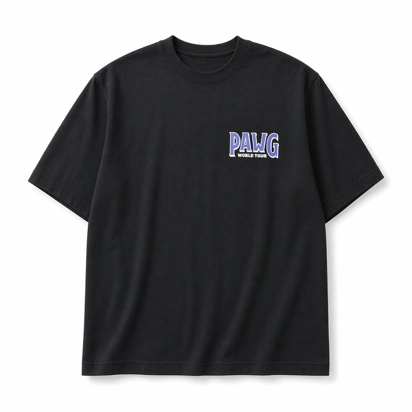 PAWG - WORLD TOUR TEE - BLACK