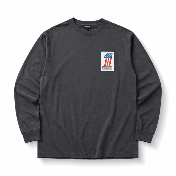 PAWG - WHAT IS NO.1 FOR YOU ? L/S TEE - DUST BLACK