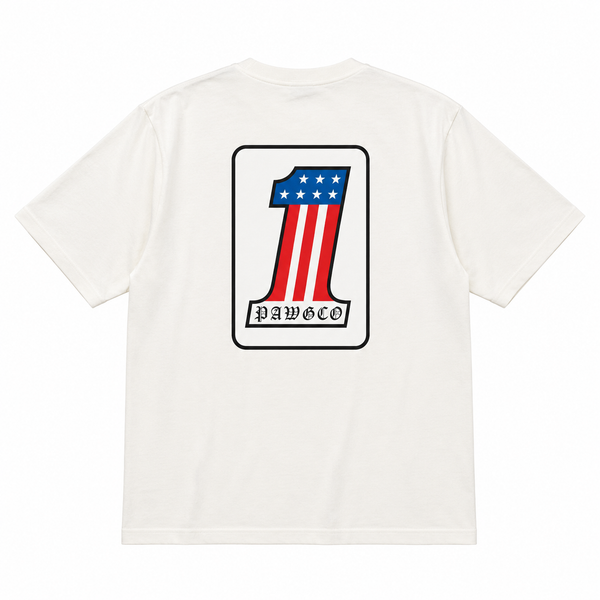 PAWG - WHAT IS NO.1 FOR YOU ? TEE - FADED WHITE
