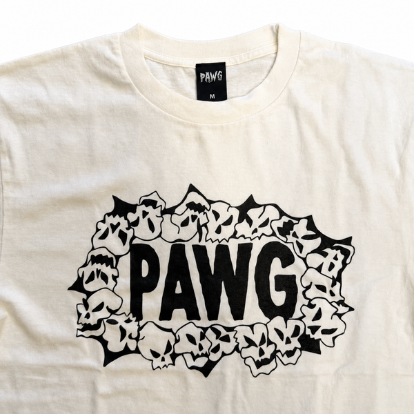 PAWG - HWY Skulls TEE - Faded White