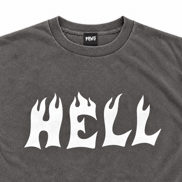 PAWG - HELL L/S TEE -FADED GLAY