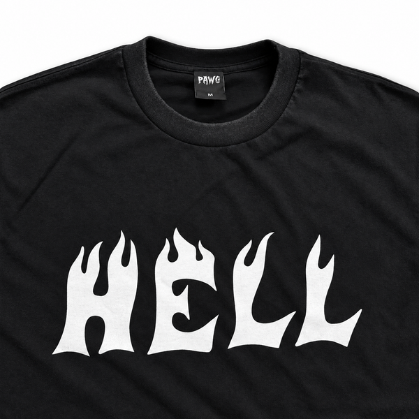 PAWG - HELL L/S TEE -FADED BLACK
