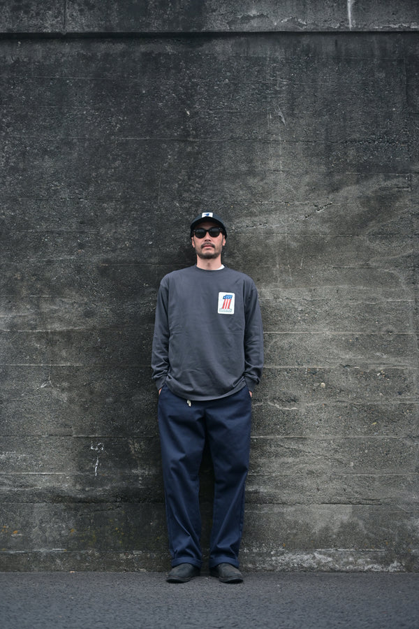 PAWG - WHAT IS NO.1 FOR YOU ? L/S TEE - DUST BLACK