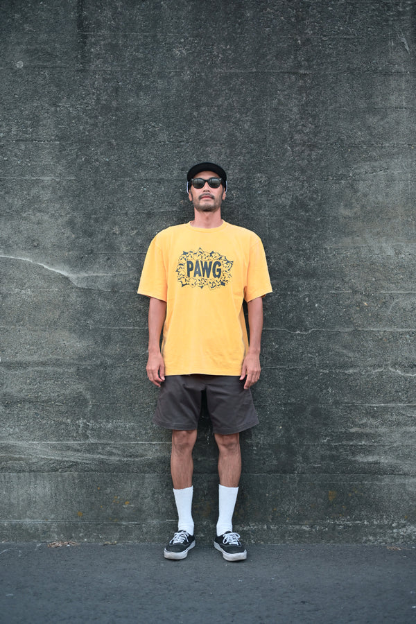 PAWG - HWY Skulls TEE - Faded Yellow