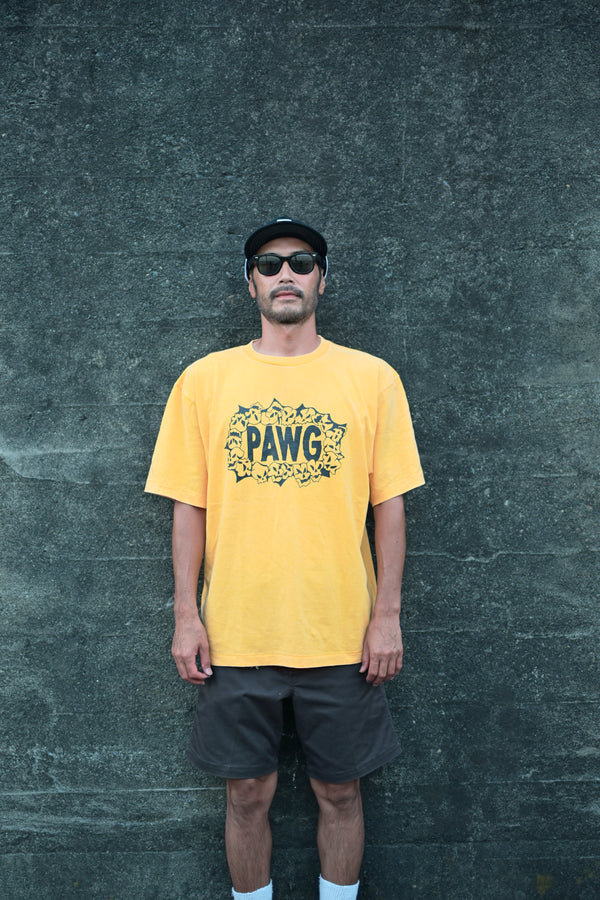 PAWG - HWY Skulls TEE - Faded Yellow