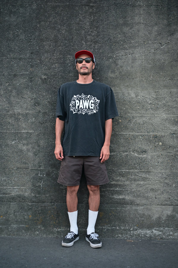 PAWG - HWY Skulls TEE - Faded Black