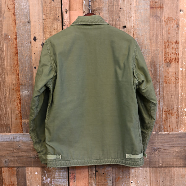 US.NAVY A2 デッキジャケット カーキー