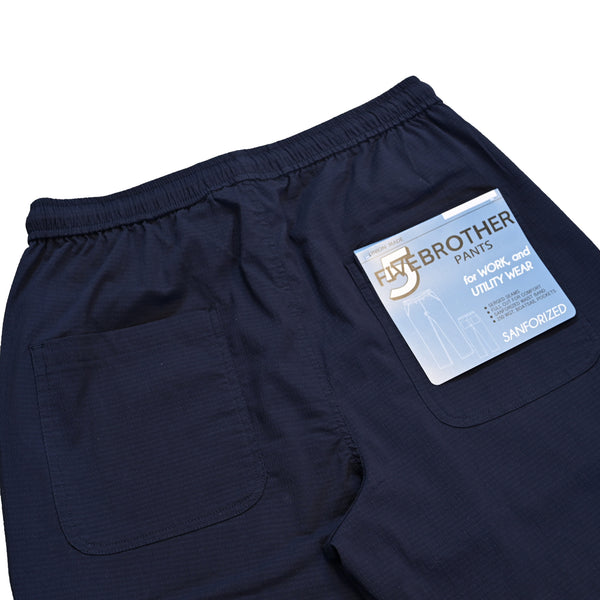 FIVE BROTHER - SEER SUCKER EASY PANTS - NAVY