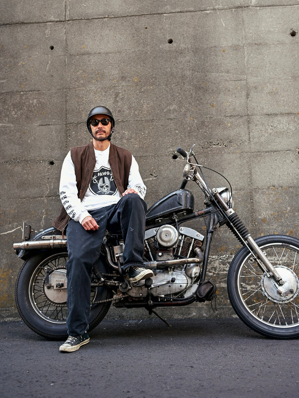 PAWG - HORROR PAWGERS L/S TEE - WHITE