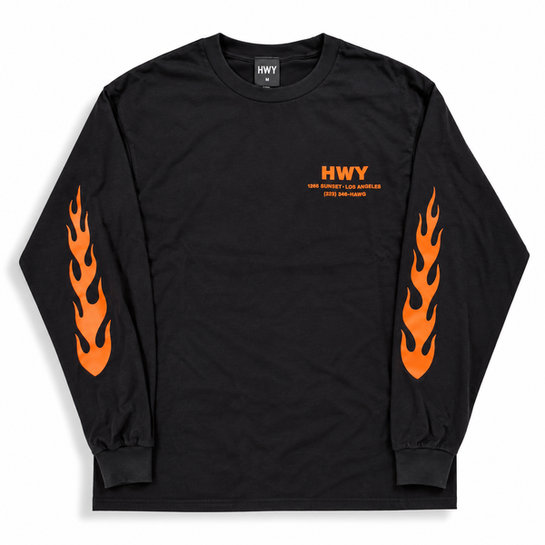 HWY - 10TH ANNIVERSARY L/S TEE - BLACK