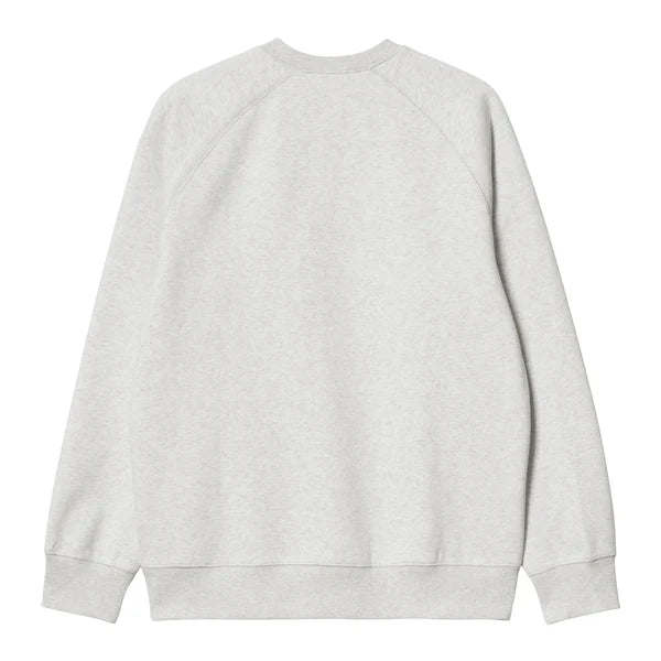 Carhartt WIP - CHASE SWEAT - ASH HEATHER / GOLD