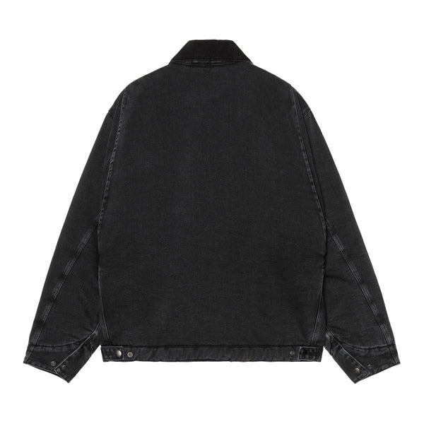 Carhartt WIP - OG DETROIT JACKET - BLACK / BLACK (STONE WASHED)