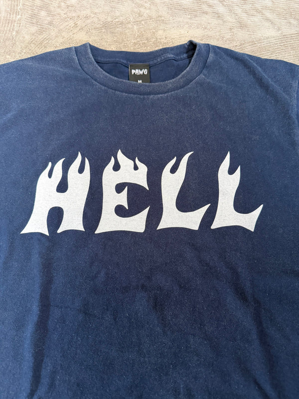 PAWG - HELL TEE - FADE NAVY
