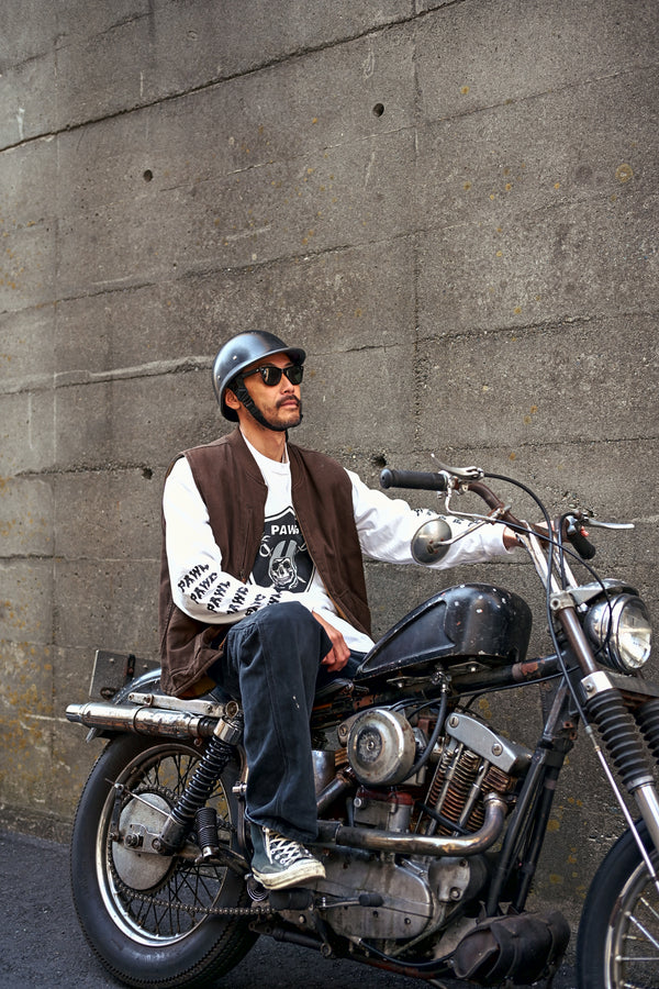 PAWG - HORROR PAWGERS L/S TEE - WHITE