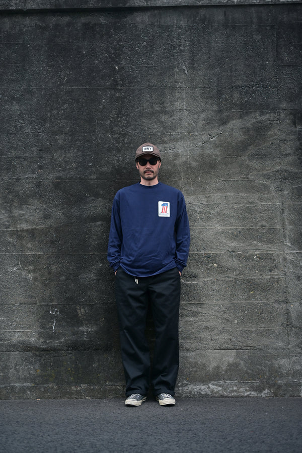 PAWG - WHAT IS NO.1 FOR YOU ? L/S TEE - NAVY