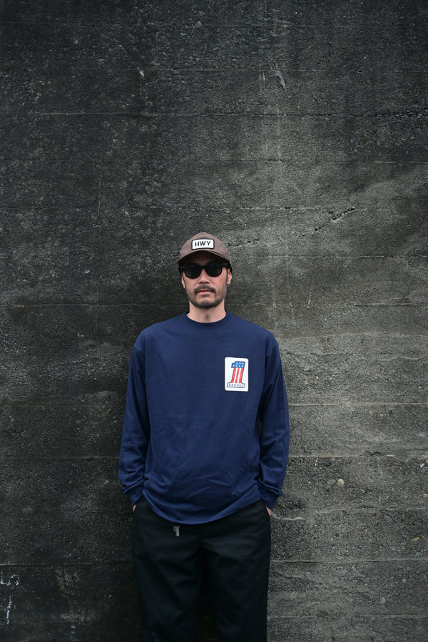PAWG - WHAT IS NO.1 FOR YOU ? L/S TEE - NAVY