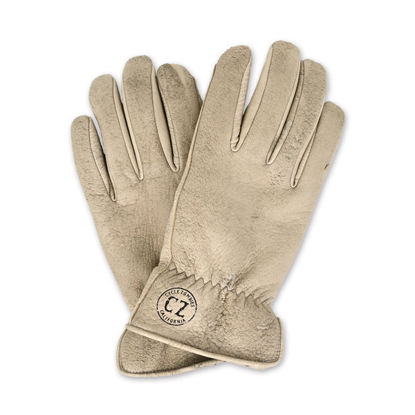 【JAKS GARAGE SPECIAL EDITION】Lamp gloves × Cycle Zombies - Winter glove - Vintage Greige