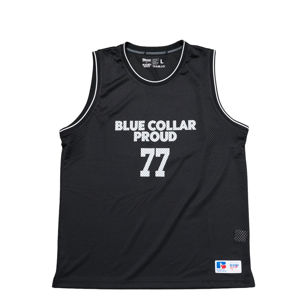 BEACHED DAYS × BLUCO - MESH TANKTOP - BLACK – JAKS GARAGE