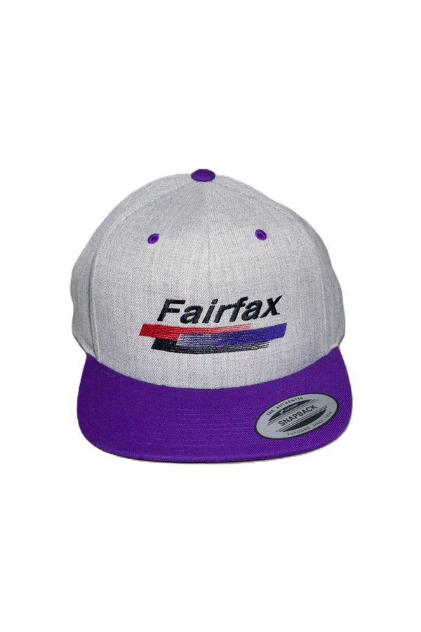 melple - TRUCKER CAP - FAIRFAX - GRAY × PURPLE