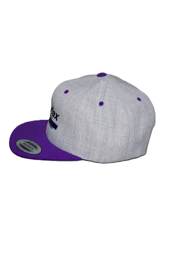 melple - TRUCKER CAP - FAIRFAX - GRAY × PURPLE