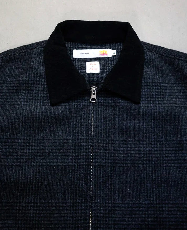 melple - GLENCHECK DRIZZLER JACKET - CHARCOAL