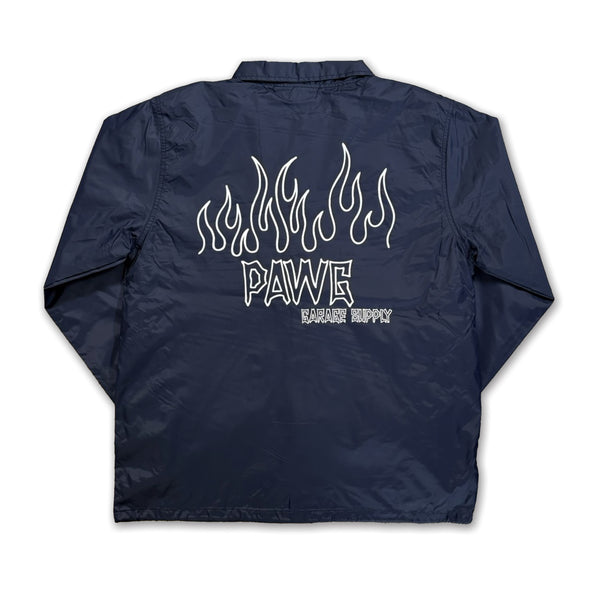 PAWG - FLAMES COACH JACKET - NAVY