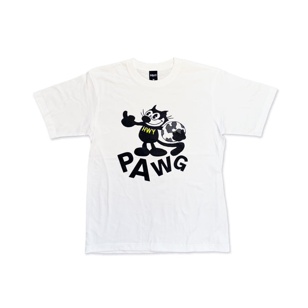PAWG - "FTW" TEE - WHITE / NEON YELLOW
