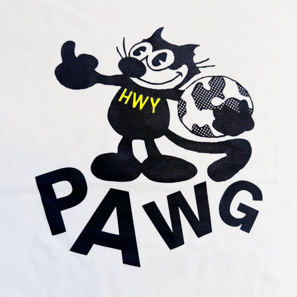 PAWG - "FTW" TEE - WHITE / NEON YELLOW