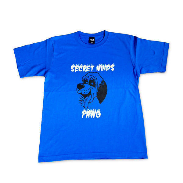 PAWG - SECRET MINDS TEE - ROYAL BULE / LIGHT GREY
