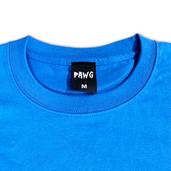 PAWG - SECRET MINDS TEE - ROYAL BULE / LIGHT GREY