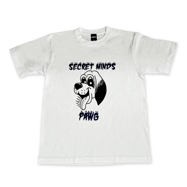 PAWG - SECRET MINDS TEE - WHITE / BULE