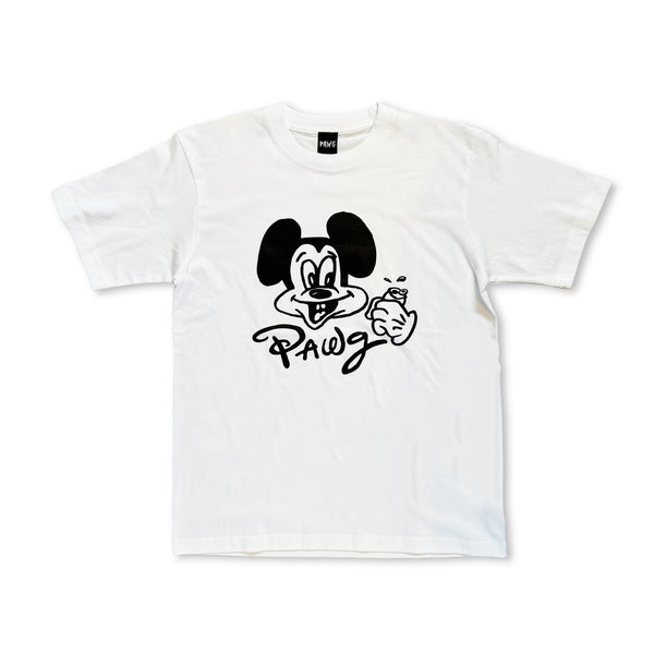 PAWG - BAD MOUSE TEE - WHITE