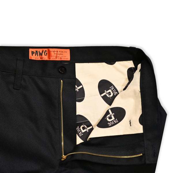 PAWG - ORIGINAL T/C WIDE TAPERED PANTS - BLACK