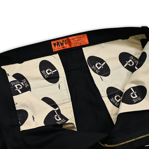 PAWG - ORIGINAL T/C WIDE TAPERED PANTS - BLACK