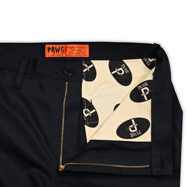 PAWG - ORIGINAL T/C WIDE TAPERED PANTS - NAVY