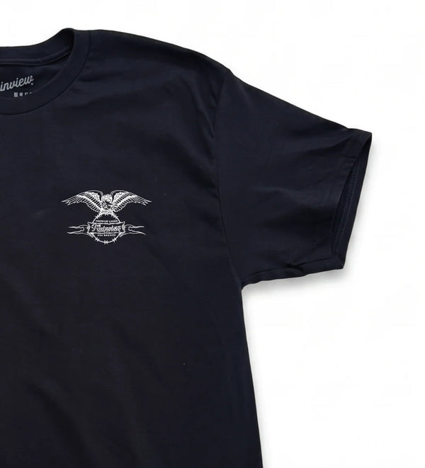 PLAINVIEW BEER - PLAINVIEW BEER PERCH T-SHIRT - BLACK