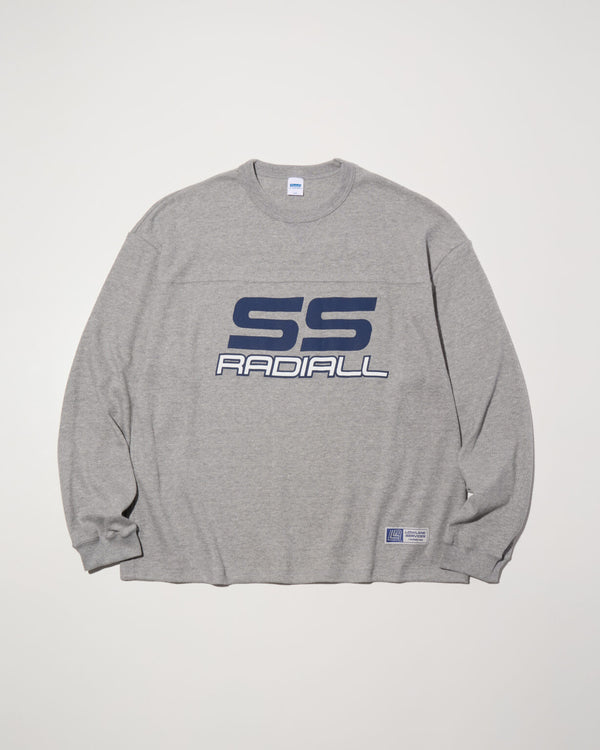 RADIALL - COUPE - FOOTBALL SHIRT L/S - GRAY