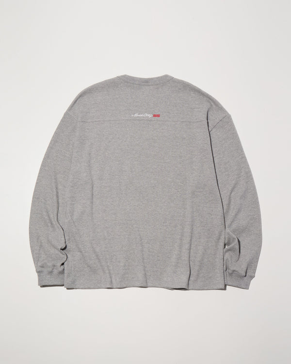 RADIALL - COUPE - FOOTBALL SHIRT L/S - GRAY