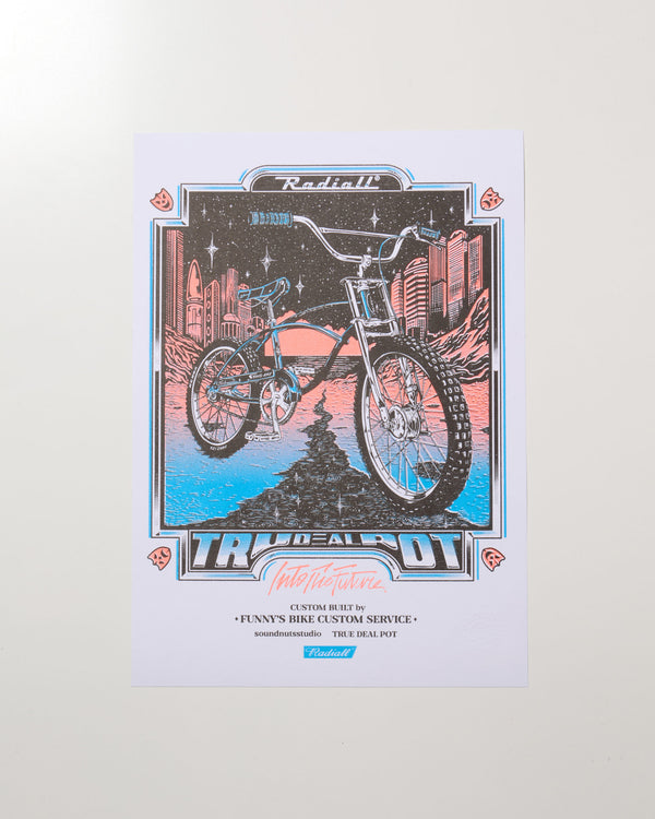 RADIALL - STINGRAY - RISOGRAPH POSTER - WHITE