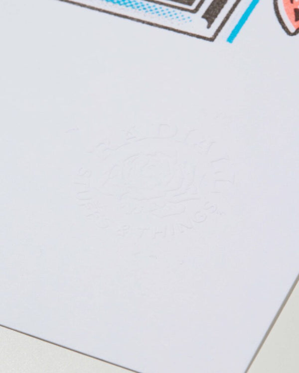 RADIALL - STINGRAY - RISOGRAPH POSTER - WHITE