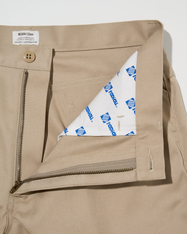 RADIALL - CNQ FRISCO STRAIGHT FIT PANTS - KHAKI