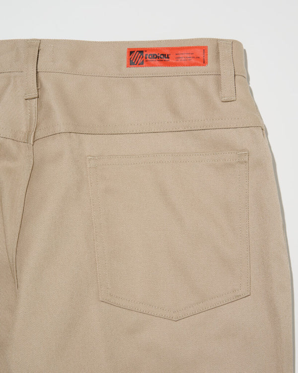 RADIALL - CNQ FRISCO STRAIGHT FIT PANTS - KHAKI