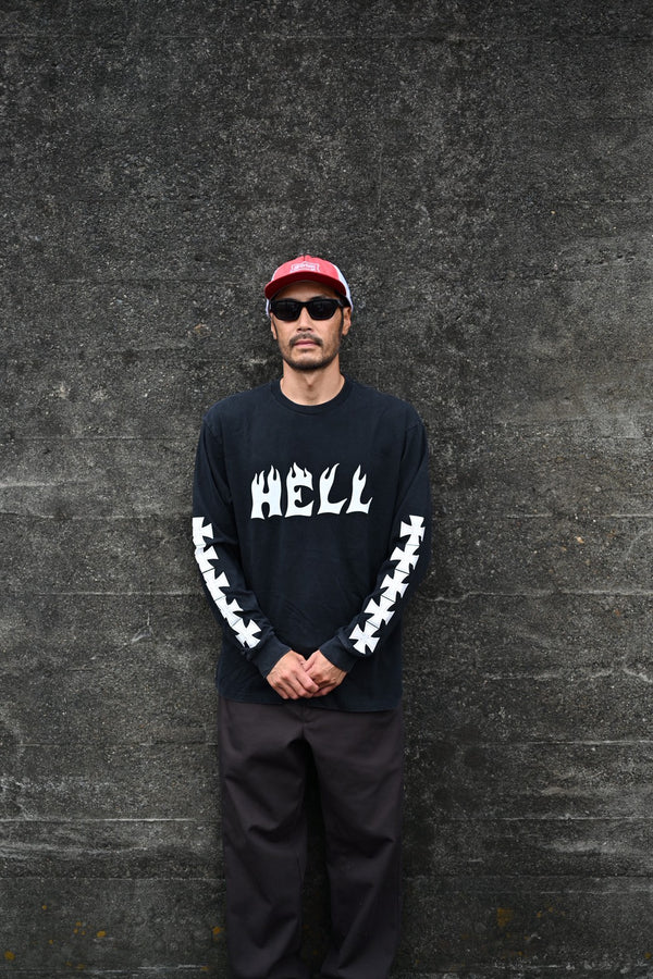 PAWG - HELL L/S TEE -FADED BLACK